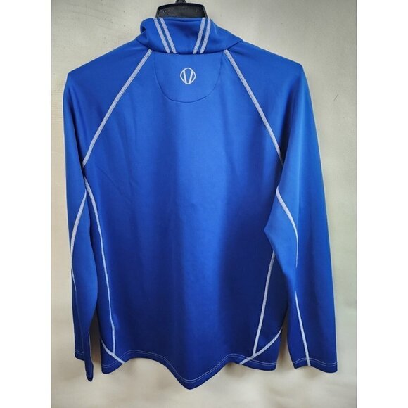 𝅺sunice Blue 1/4 Zip Logo Long Sleeve Activewear Pullover Top Size XL - Picture 6 of 6